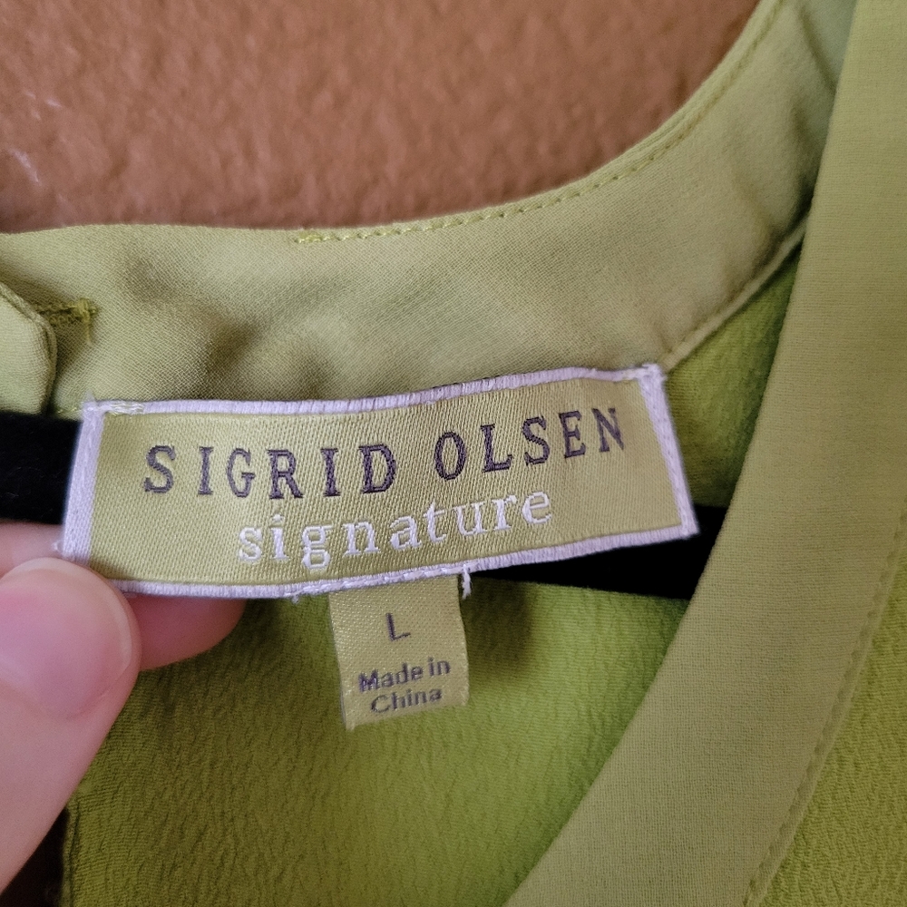Sigrid Olsen Signature Green Top - Picture 3 of 7